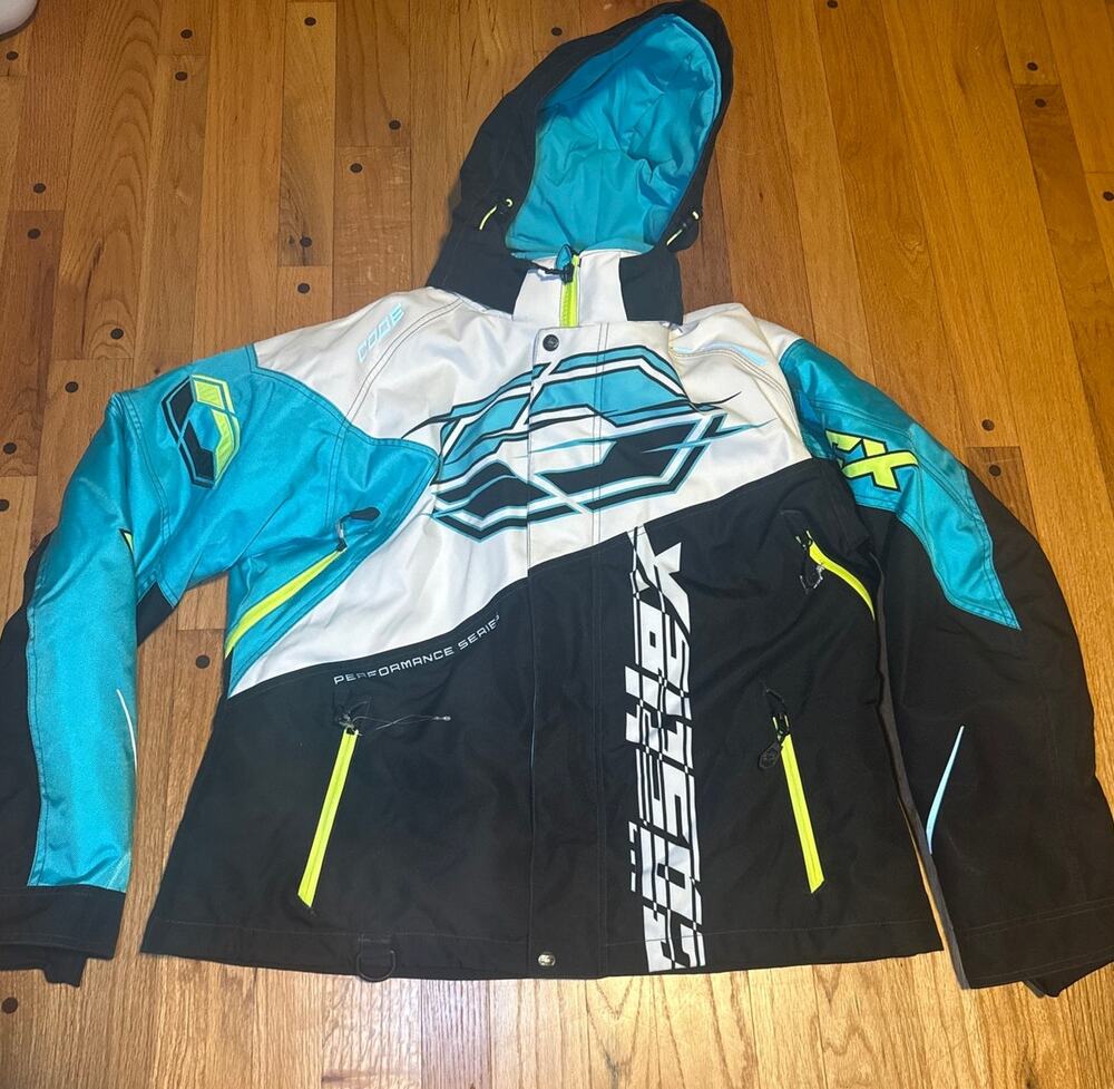 Castle X 3-in-1 Snowmobile Jacket Women XXL 2XL Hooded Teal Insulated
NWOT